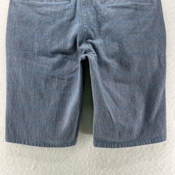 Brixton Shorts Mens Size 32 Toil II Chino Flat Front Walking Stretch Cotton Blue - Picture 6 of 11
